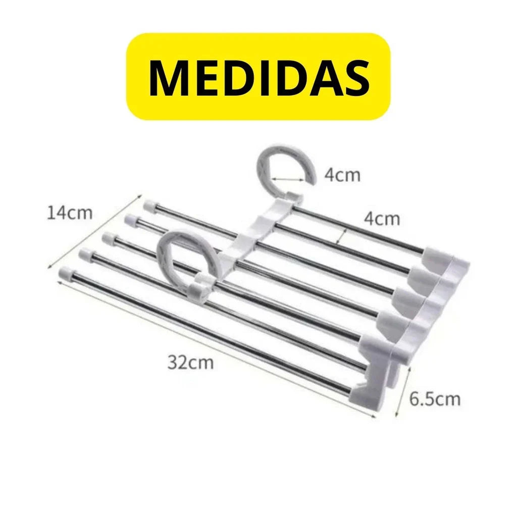 Kit 3 Cabides Reforçados Multiuso