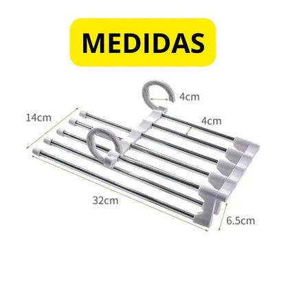 Kit 3 Cabides Reforçados Multiuso